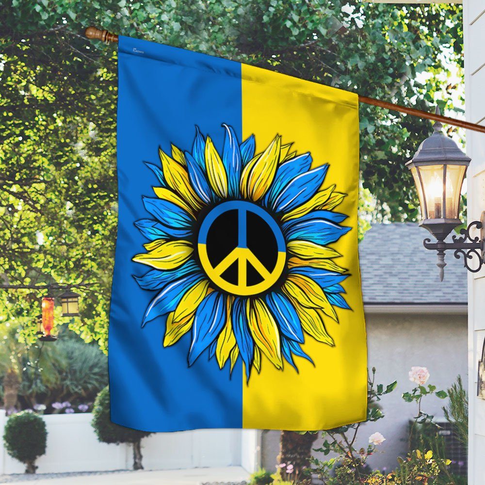 Ukrainian Flag Sunflower Ukraine Flag QTR03F