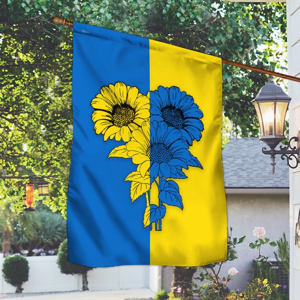 Ukrainian Flag Sunflower Ukrainian Flag TRV1924F