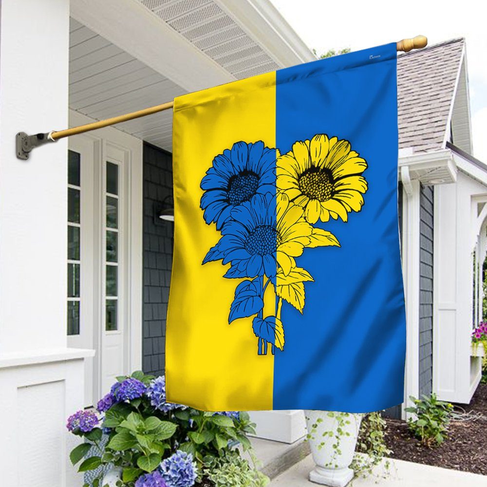 Ukrainian Flag Sunflower Ukrainian Flag TRV1924F