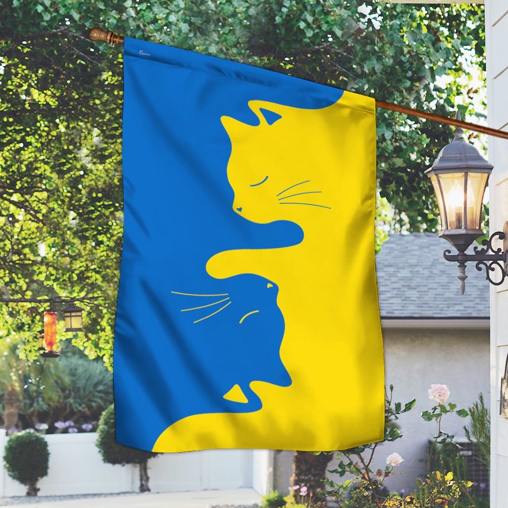 Ukrainian Flag Ukraine Cat BNN199F