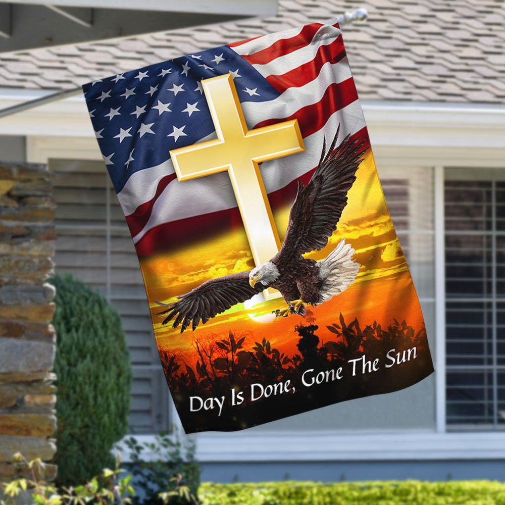 United States of America Flag Eagle Day Is Done Gone The Sun MBH244F