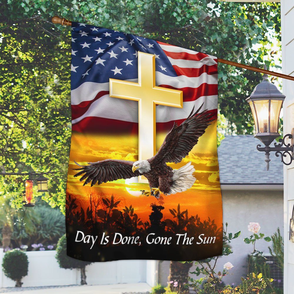 United States of America Flag Eagle Day Is Done Gone The Sun MBH244F