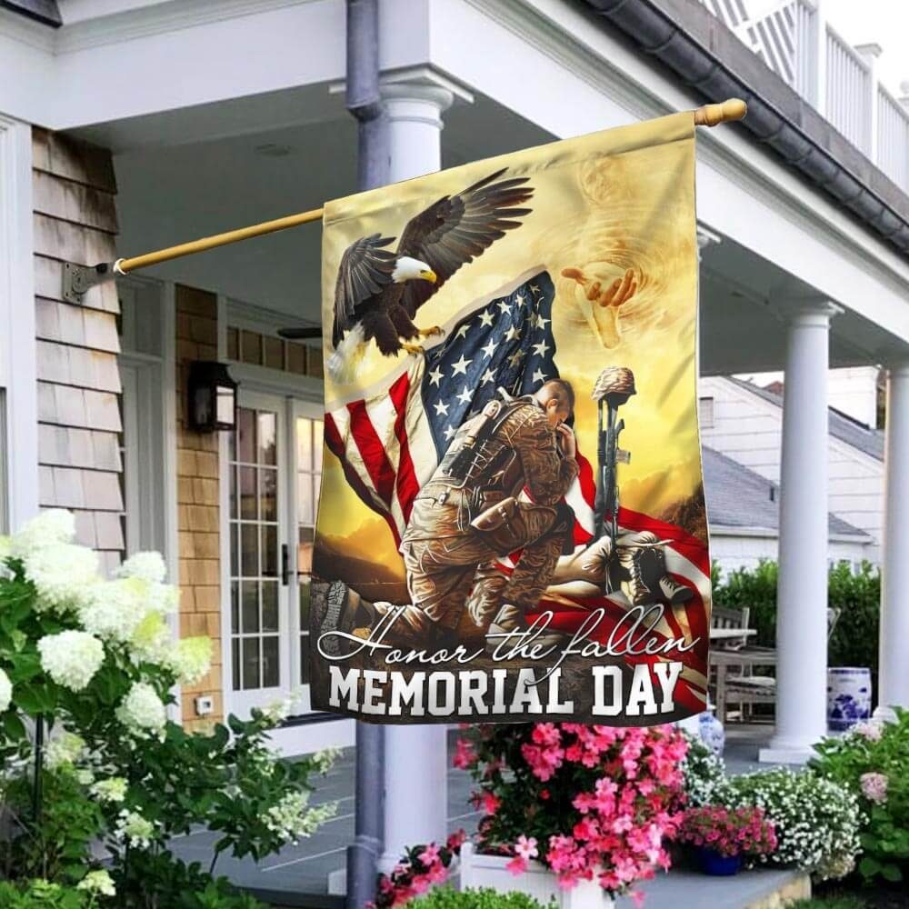 United States Veteran. Honor The Fallen. Memorial Flag