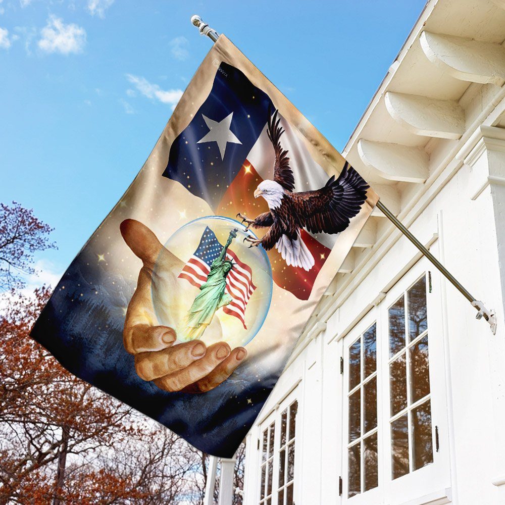 US State Texas American Patriotism Eagle Flag