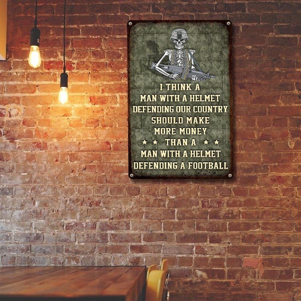 US Veteran Hanging Metal Sign MLN10MS