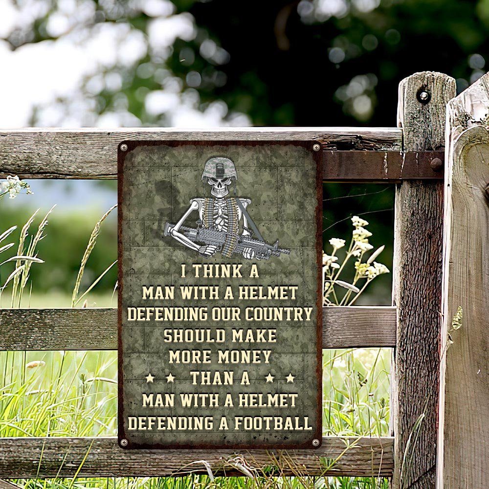 US Veteran Hanging Metal Sign MLN10MS