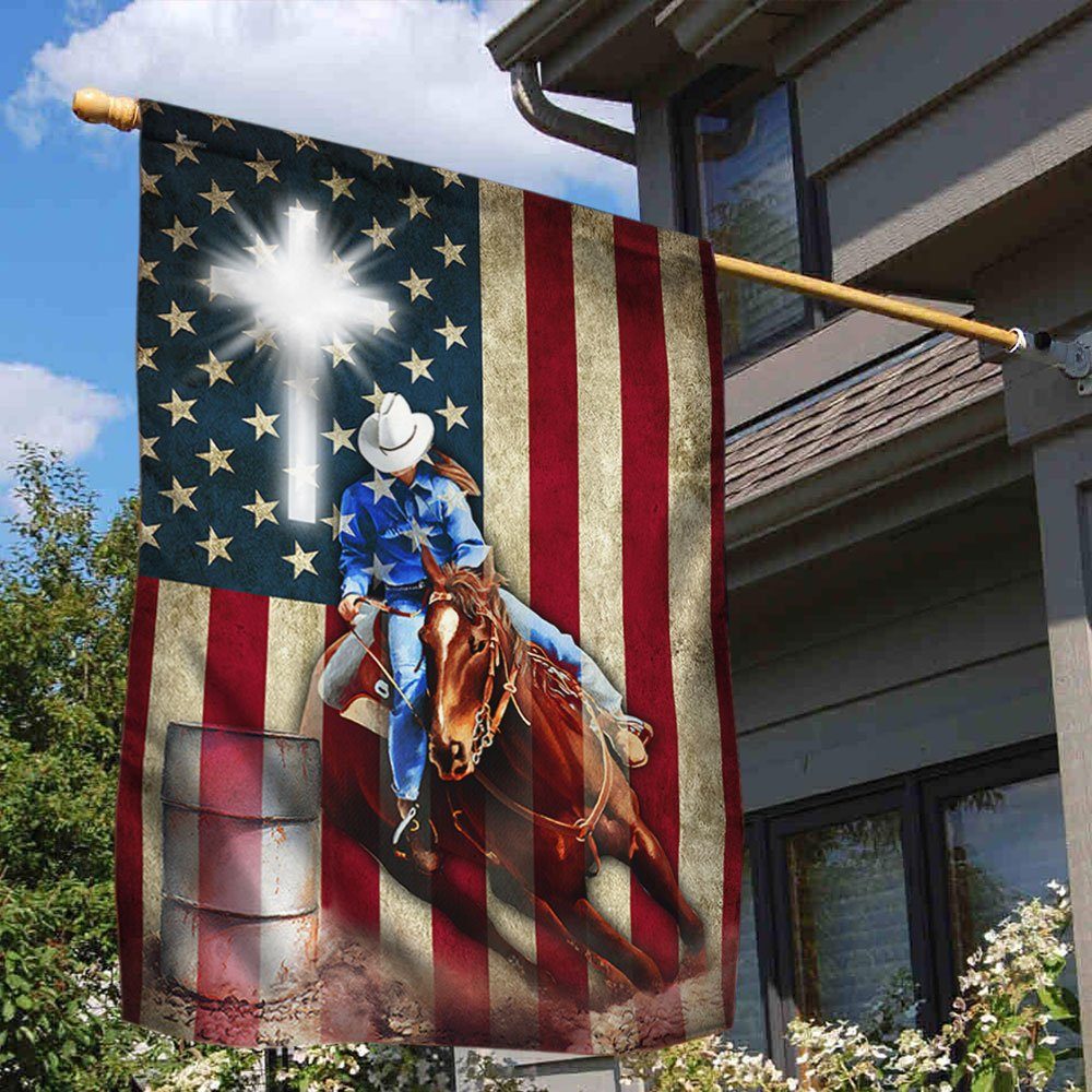 USA Barrel Racing Flag LHA2012F