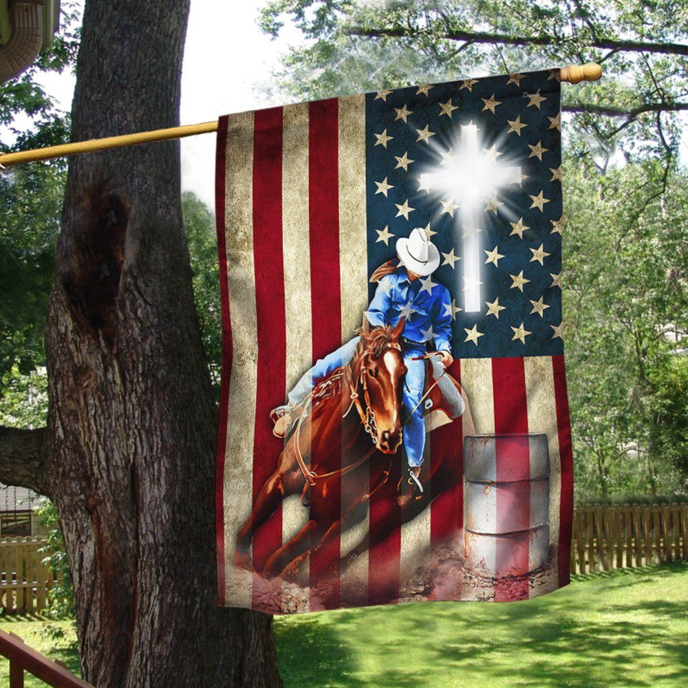 USA Barrel Racing Flag LHA2012F