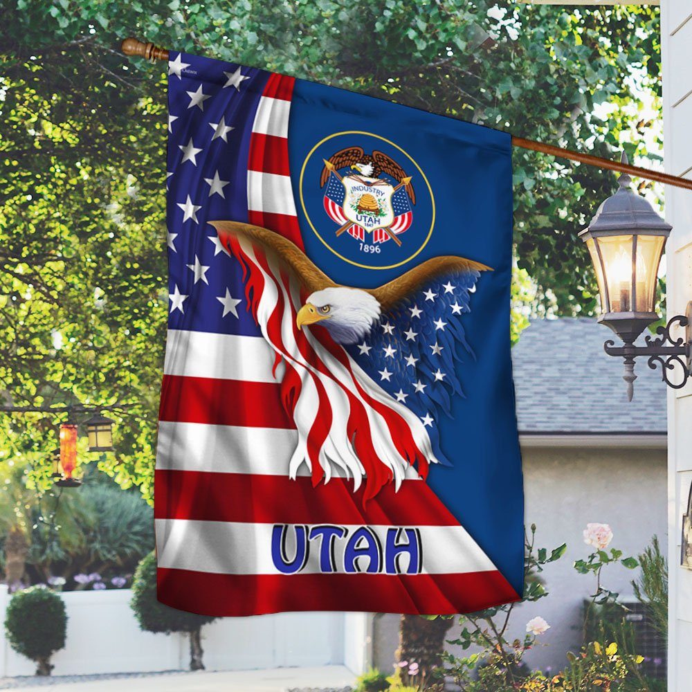 Utah Eagle Flag MLH1774Fv14