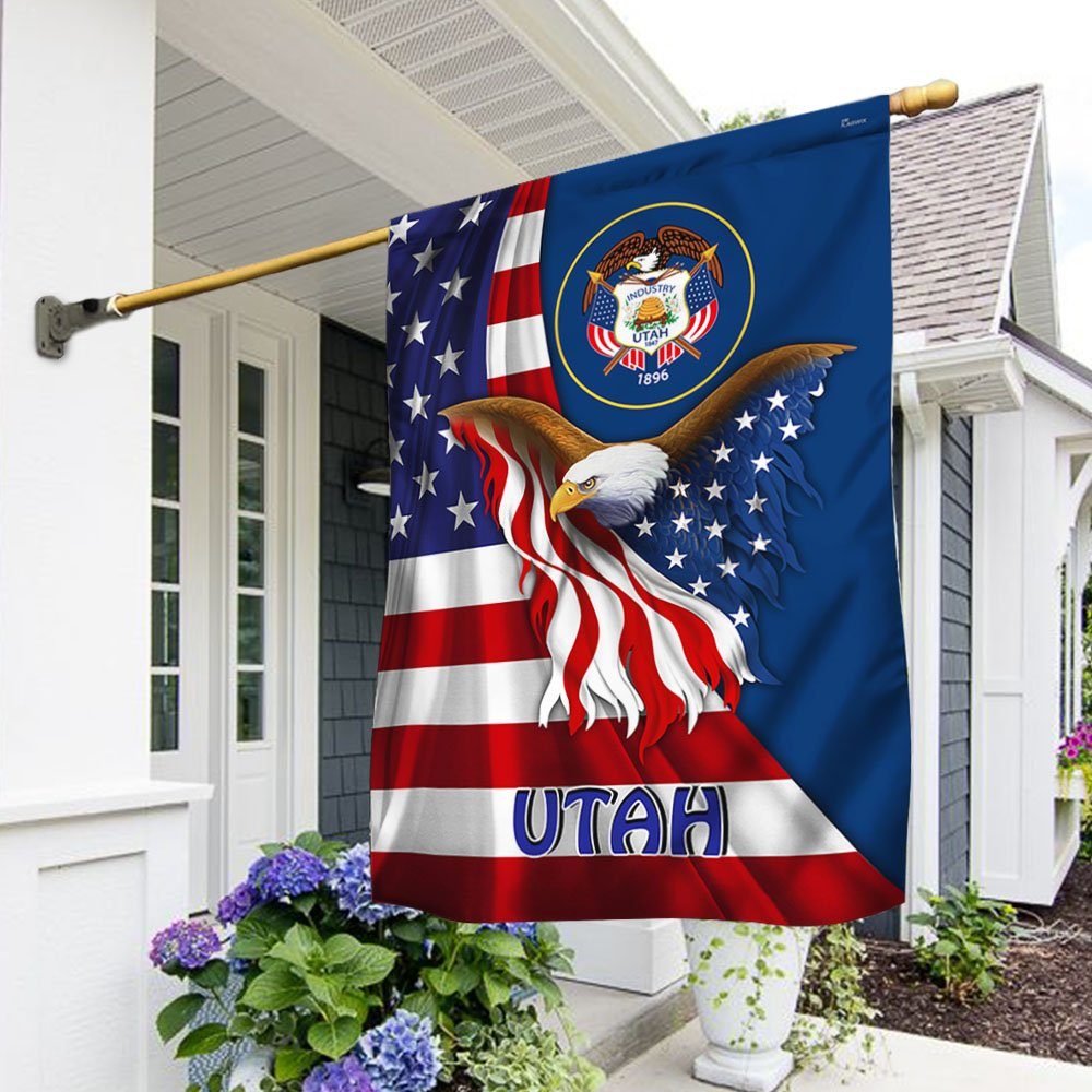 Utah Eagle Flag MLH1774Fv14