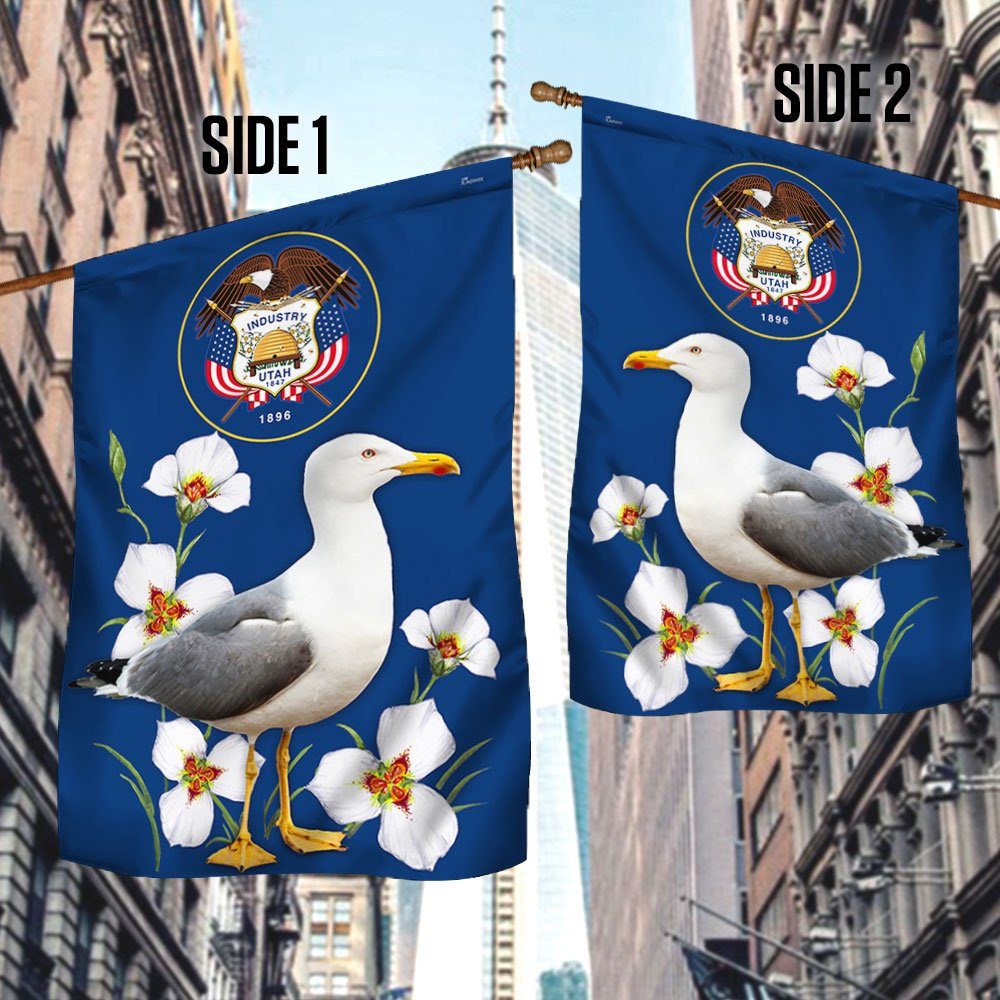 Utah Flag Seagull and Sego Lily BNN589F