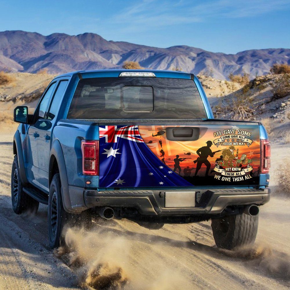 Veteran Australia All Gave Some Some Gave All Truck Tailgate Decal Sticker Wrap MLH2101TD