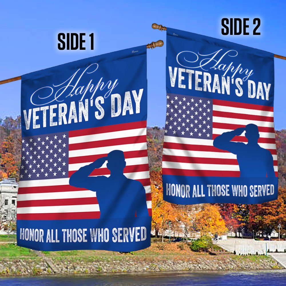 Veteran Day Flag Happy Veteran’s Day Honor All Those Who Served TQN691F