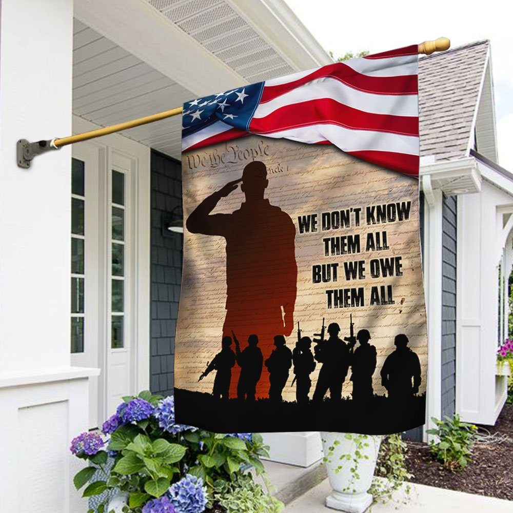 Veteran Day Flag Veteran We Don’t Know Them All But We Owe Them All MLN98F