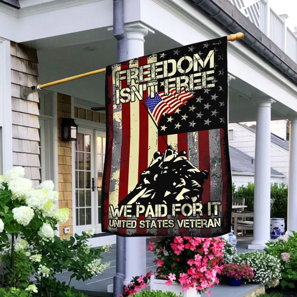 Veteran Flag Freedom Is Not Free BNV385F