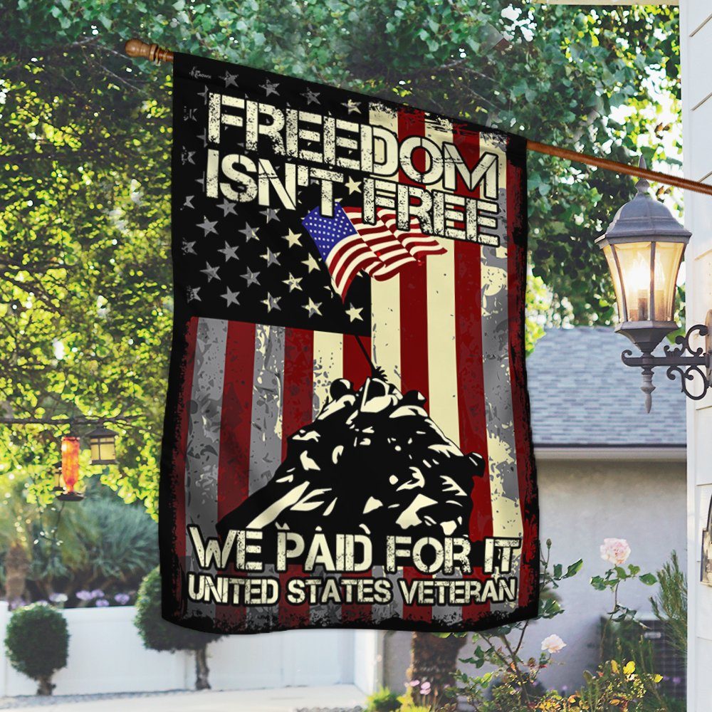 Veteran Flag Freedom Is Not Free BNV385F