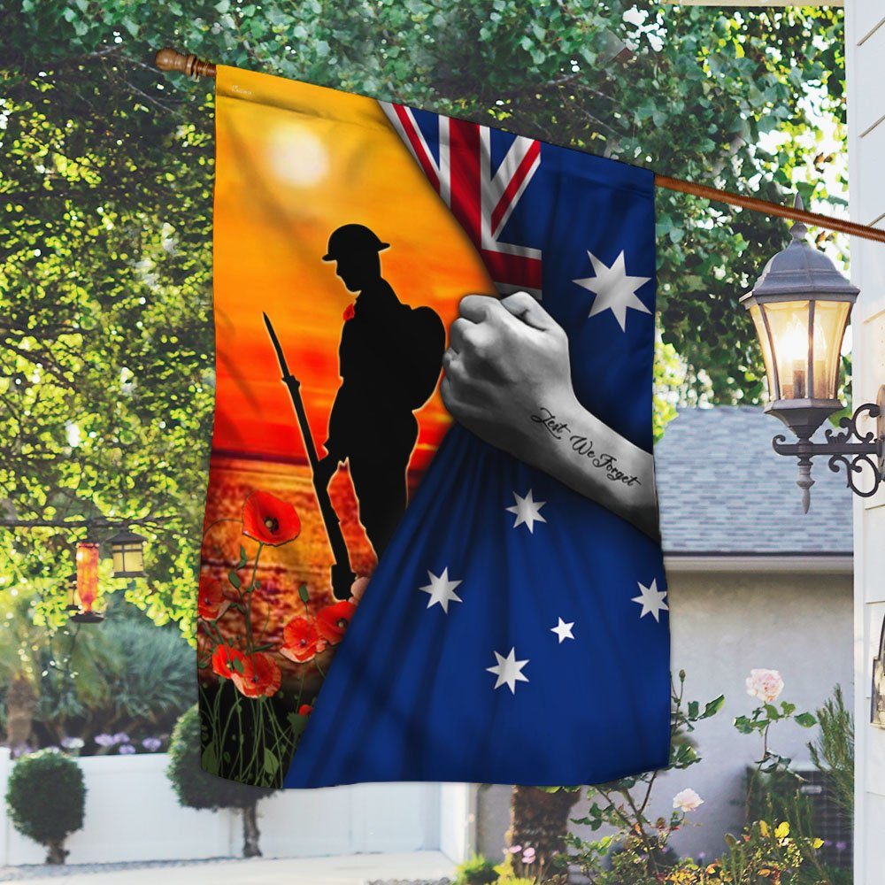 Veteran Flag Lest We Forget Australian Flag MLH1849F