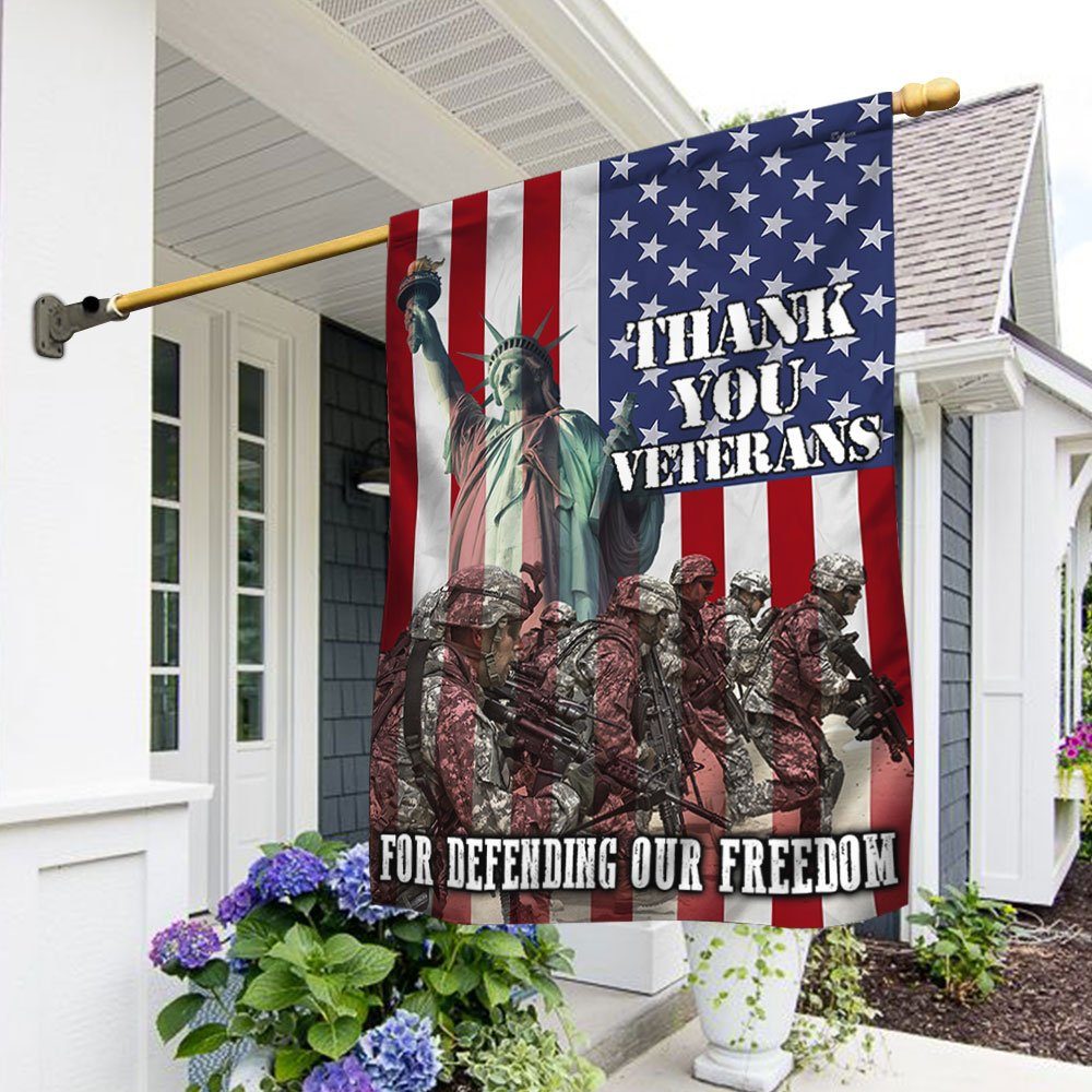 Veteran Flag Thank You Veterans For Defending Our Freedom LHA1790F