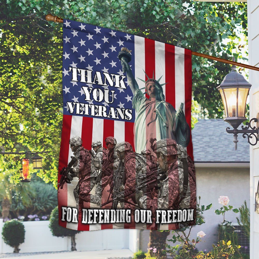 Veteran Flag Thank You Veterans For Defending Our Freedom LHA1790F