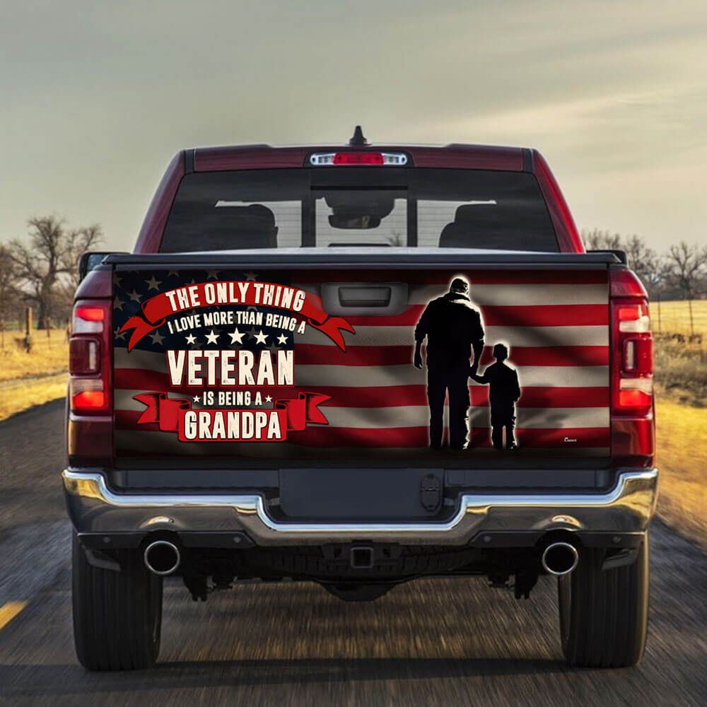 Veteran Grandpa Truck Tailgate Decal Sticker Wrap THB3847TD