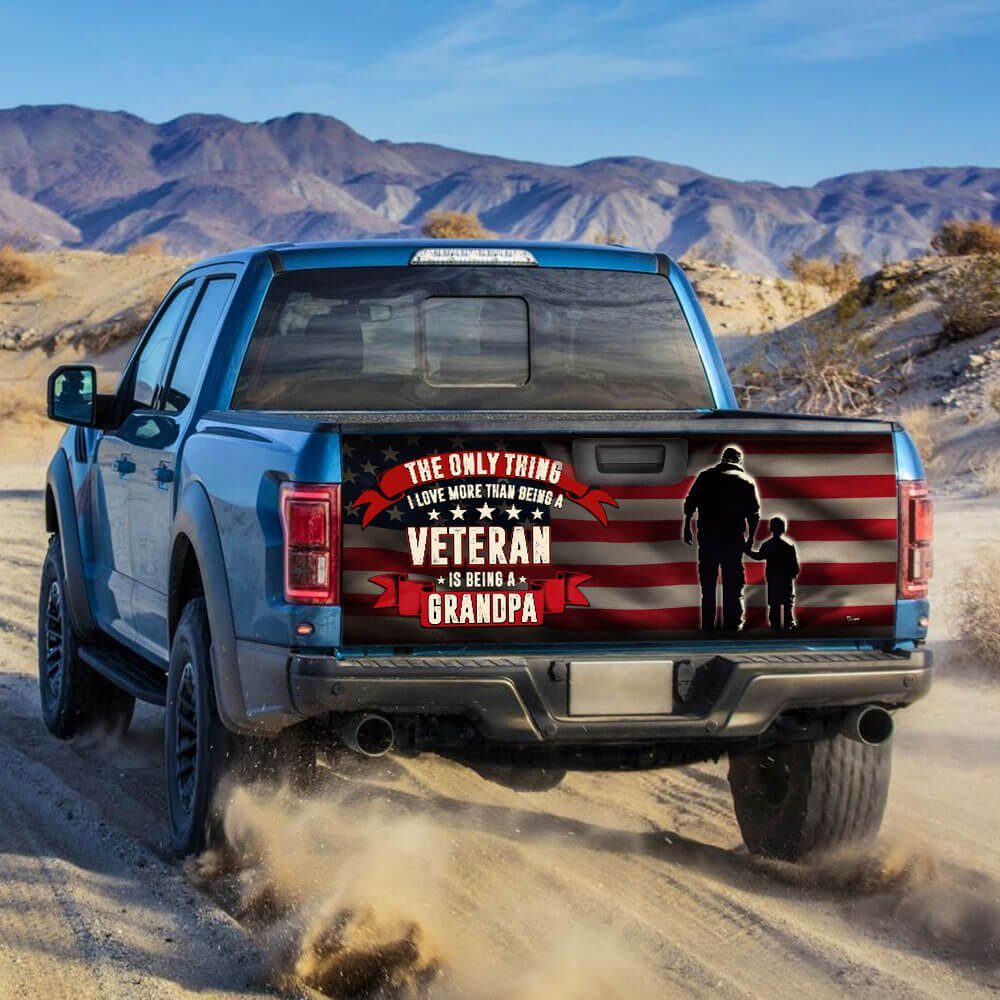 Veteran Grandpa Truck Tailgate Decal Sticker Wrap THB3847TD