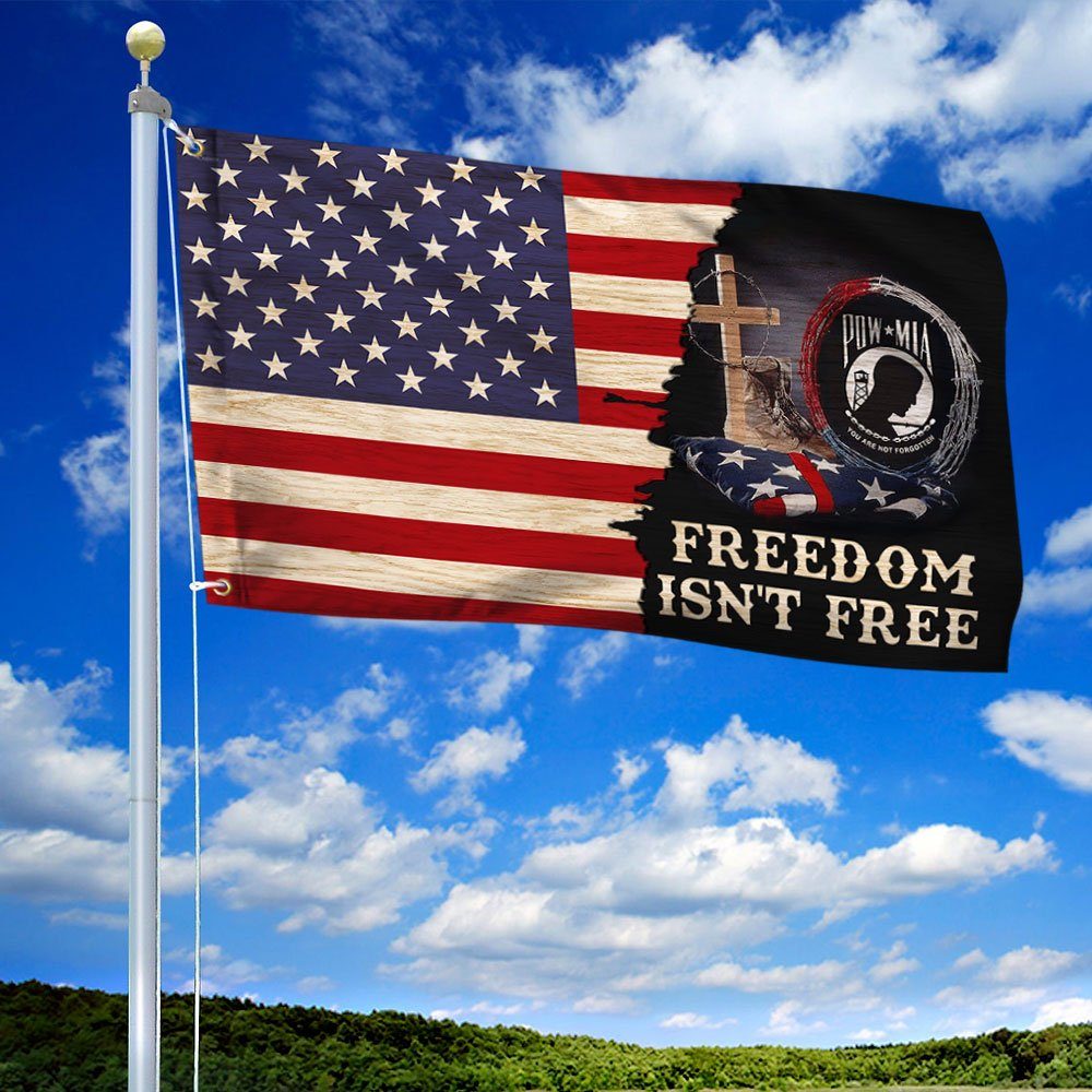 Veteran Grommet Flag Freedom Isn’t Free LNH045GF