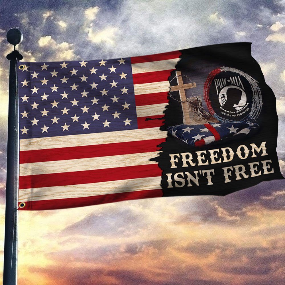 Veteran Grommet Flag Freedom Isn’t Free LNH045GF