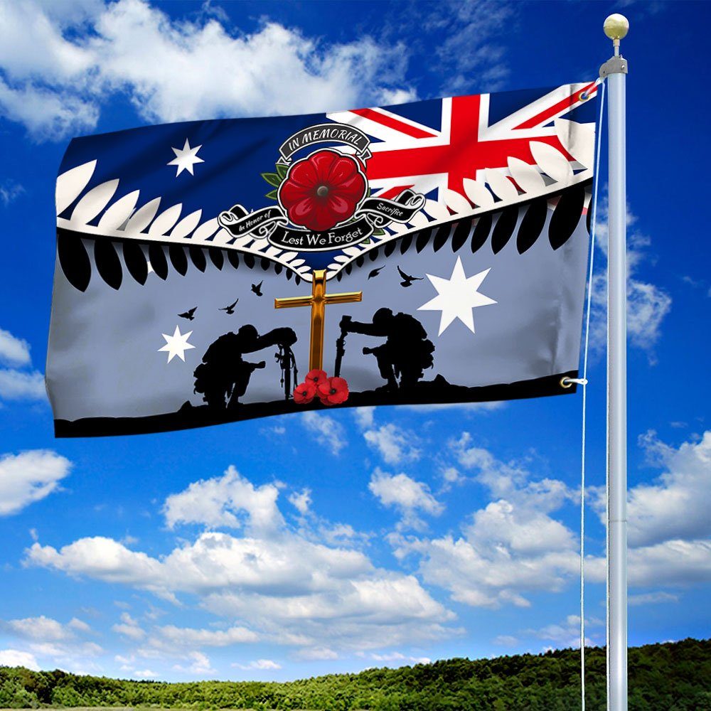 Veteran Grommet Flag Lest We Forget ANL256GFv2