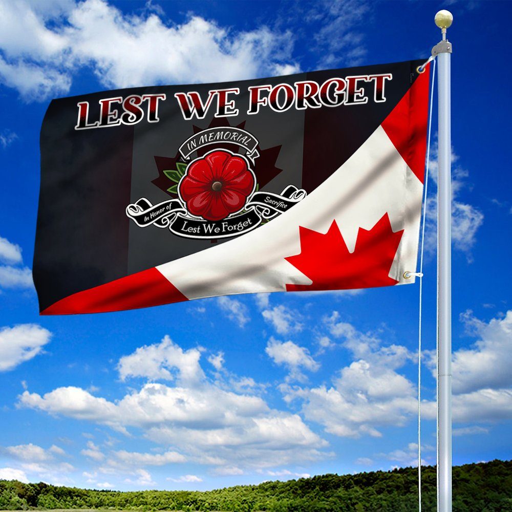 Veteran Grommet Flag Lest We Forget BNT387GF