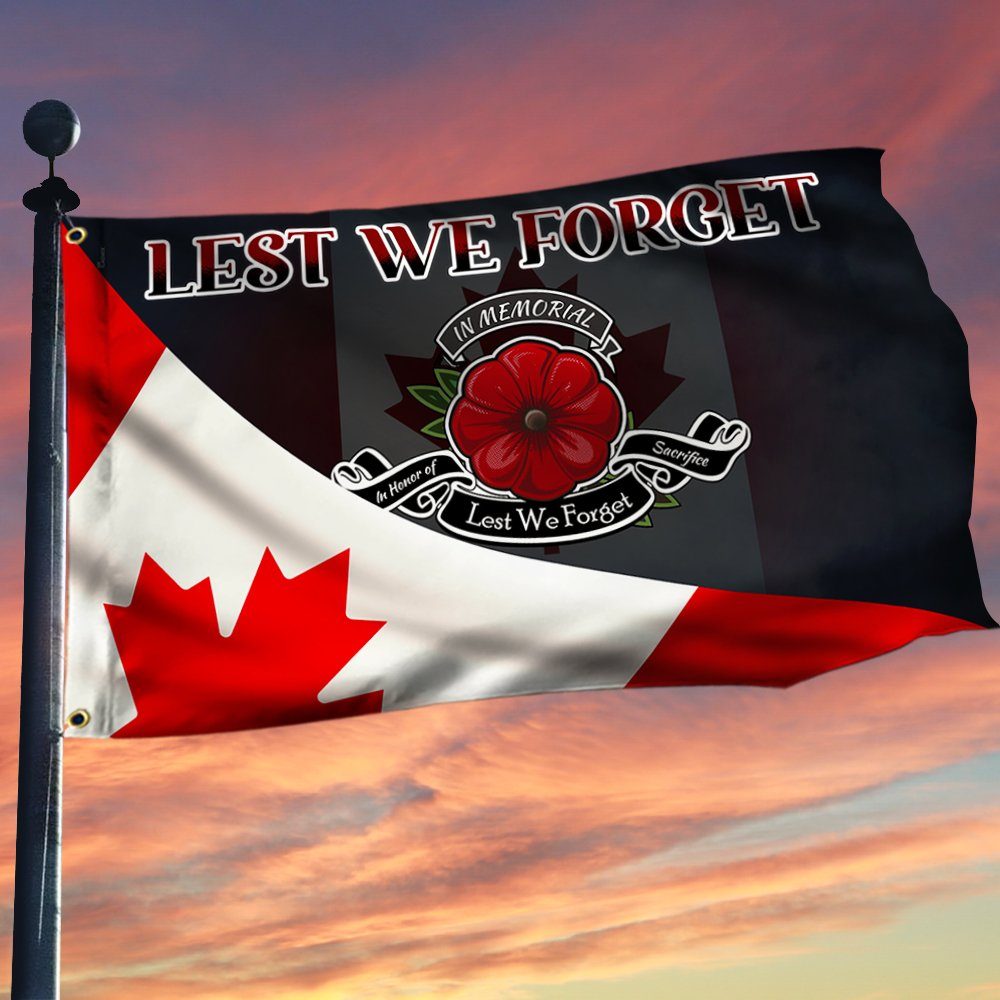 Veteran Grommet Flag Lest We Forget BNT387GF