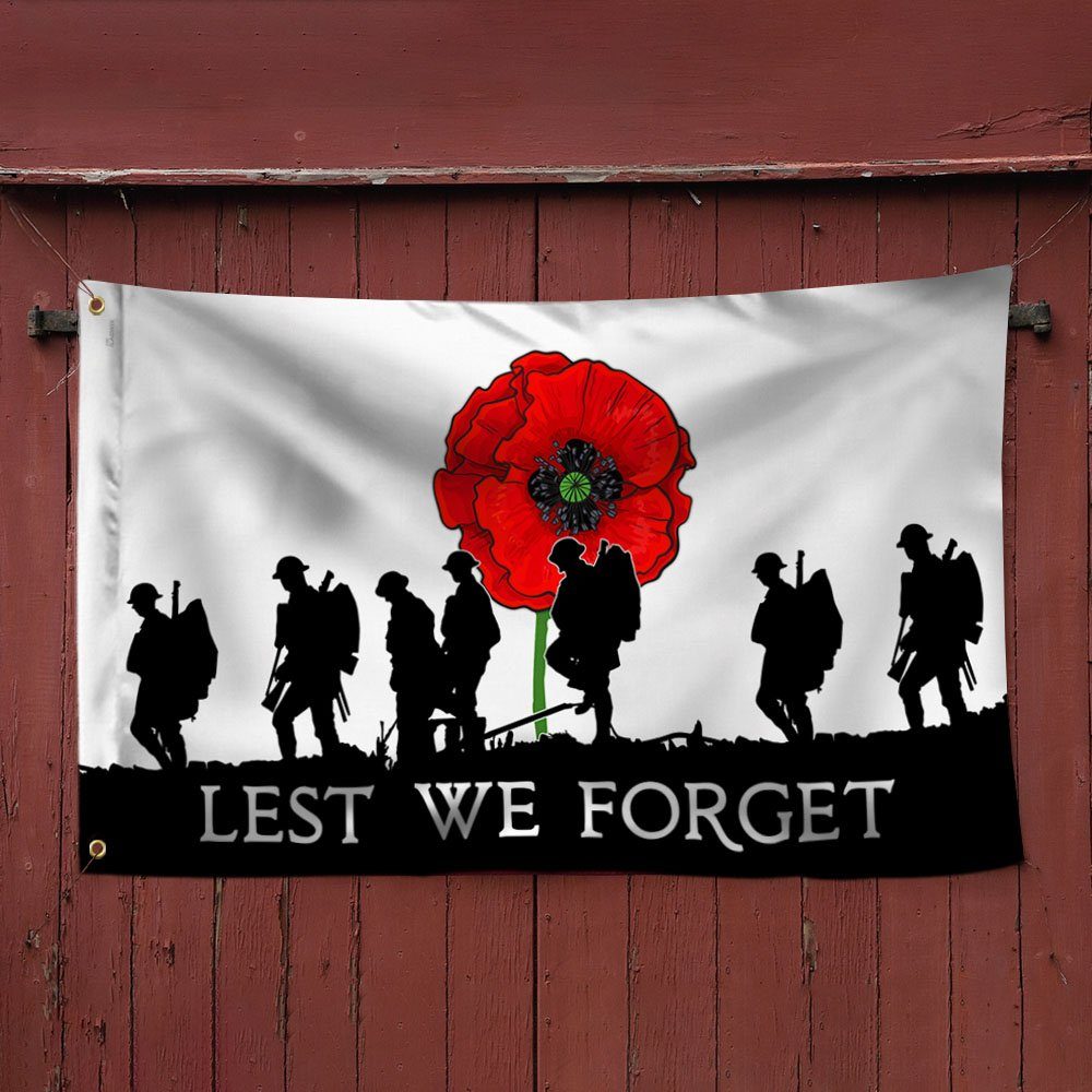 Veteran Grommet Flag Lest We Forget Remembrance Day MLH1883GF