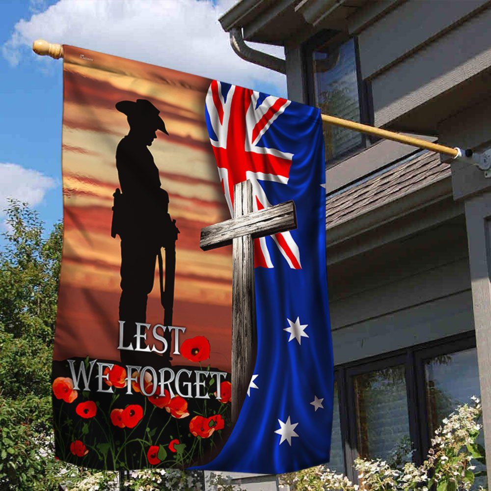 Veteran Jesus Flag Lest We Forget, Anzac Day BNL503F