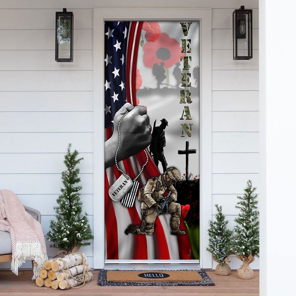 Veteran Lest We Forget Door Cover