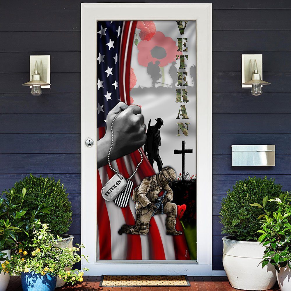 Veteran Lest We Forget Door Cover