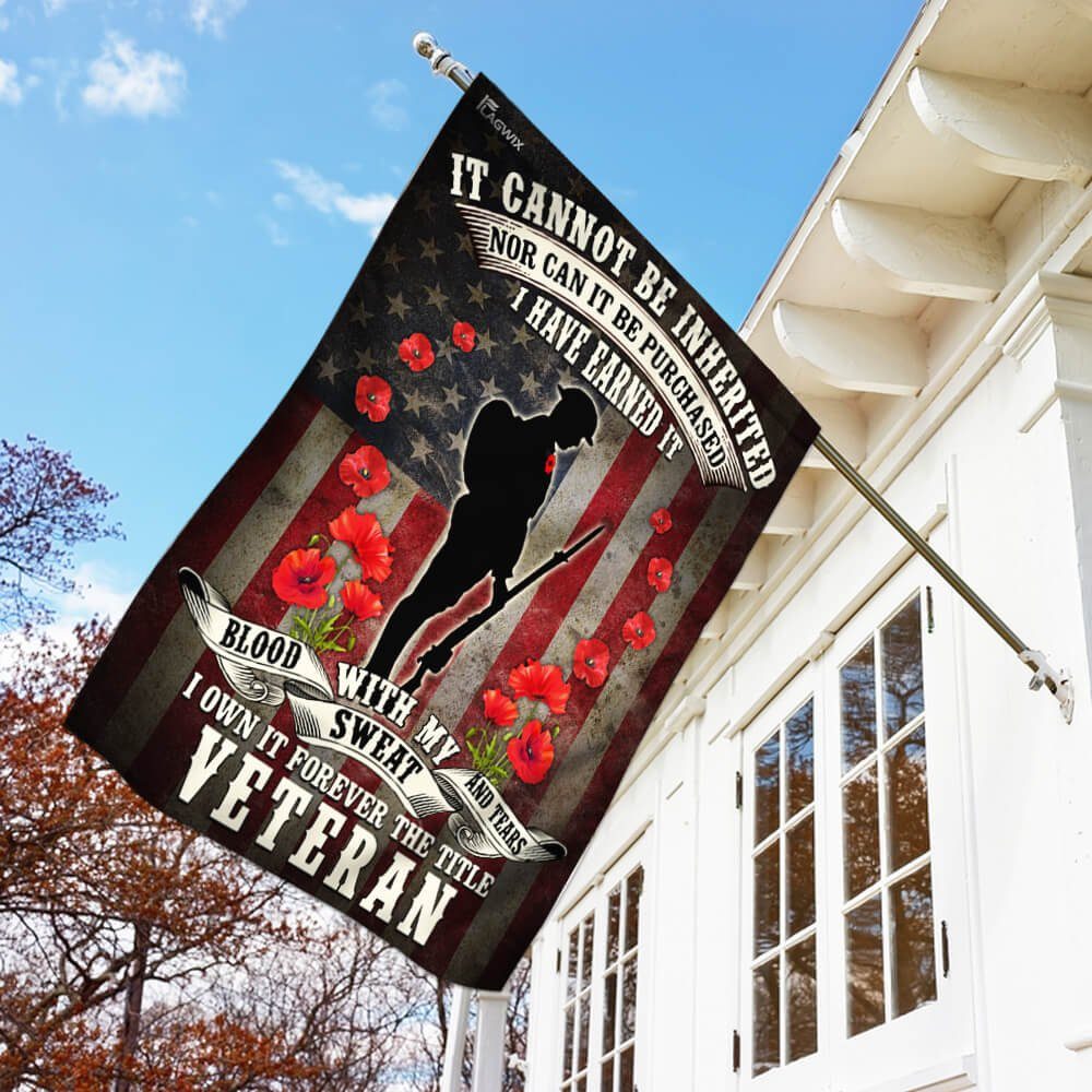 Veteran Remembrance Day Poppy American US Flag