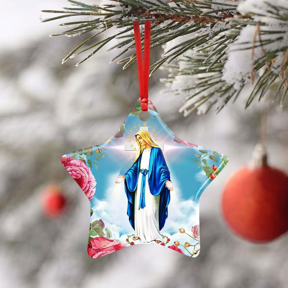 Virgin Mary Ceramic Ornament