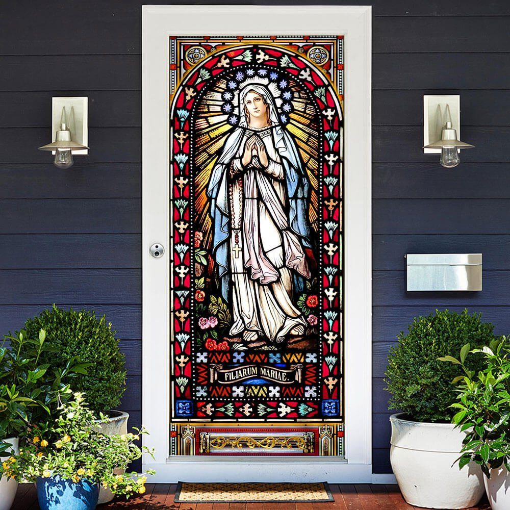 Virgin Mary Door Cover