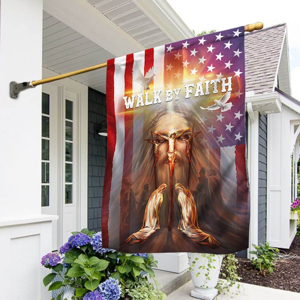 Walk By Faith American Flag PMM1304Fv1