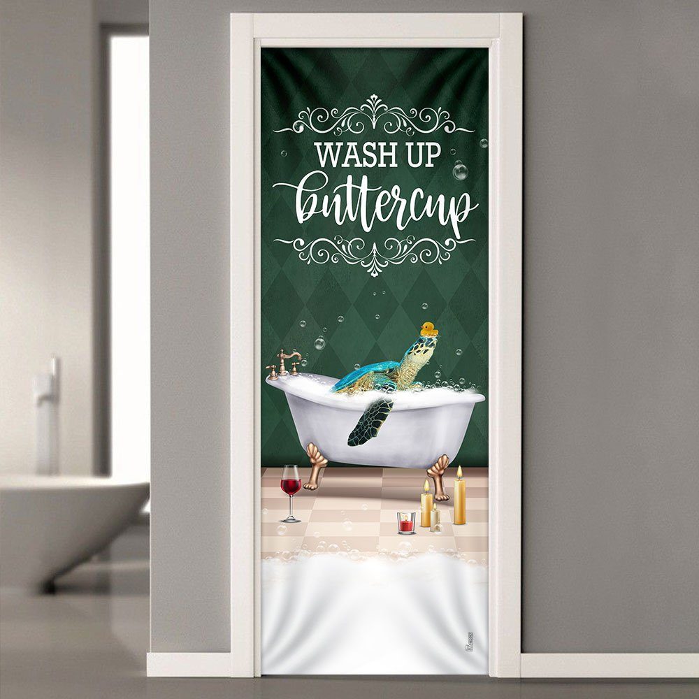 Wash Up Buttercup Turtle Door Cover