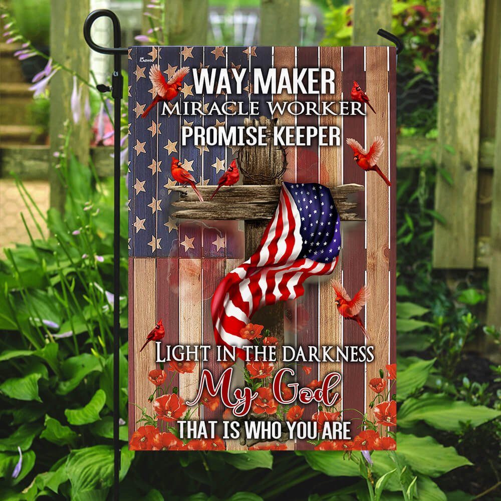 Way Maker, Miracle Worker, My God Flag