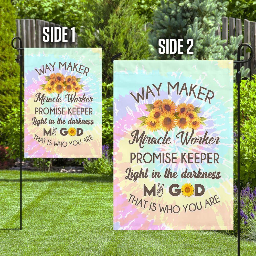 Way Maker, Miracle Worker God Flag