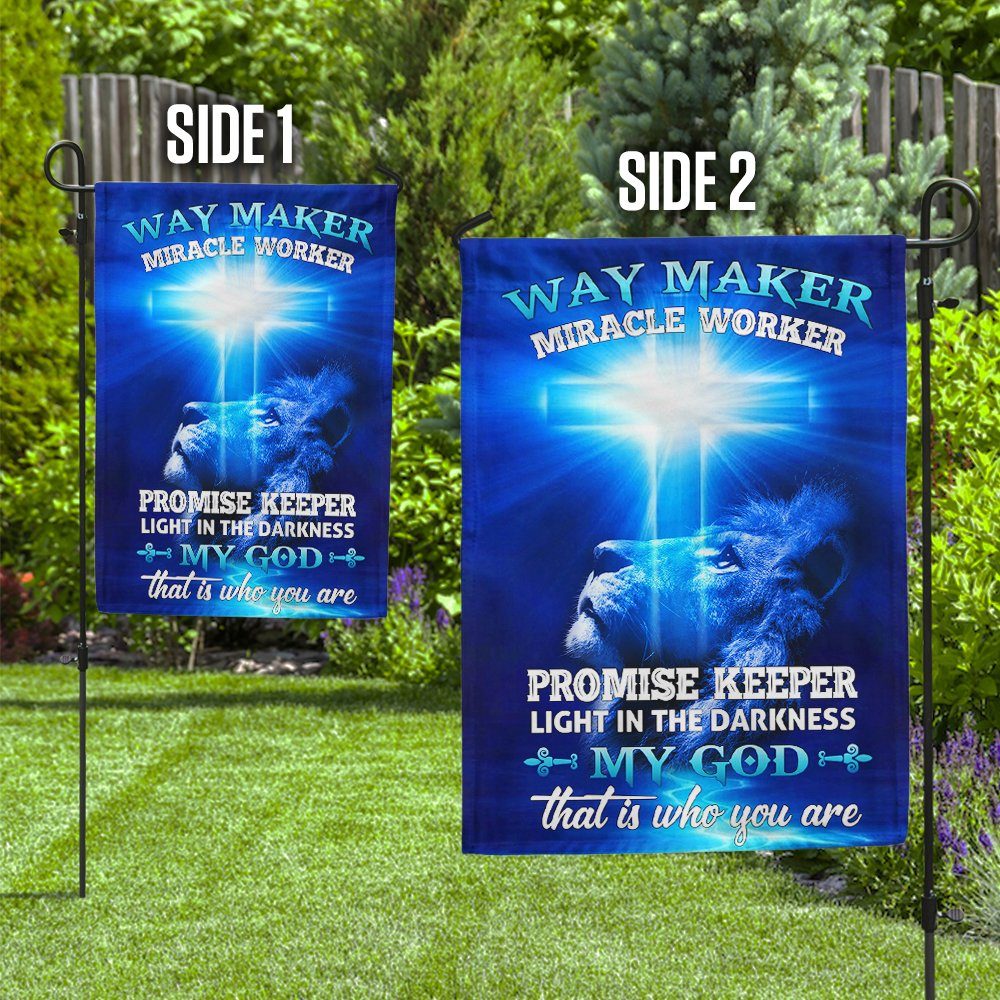 Way Maker Miracle Worker Jesus Christ Flag