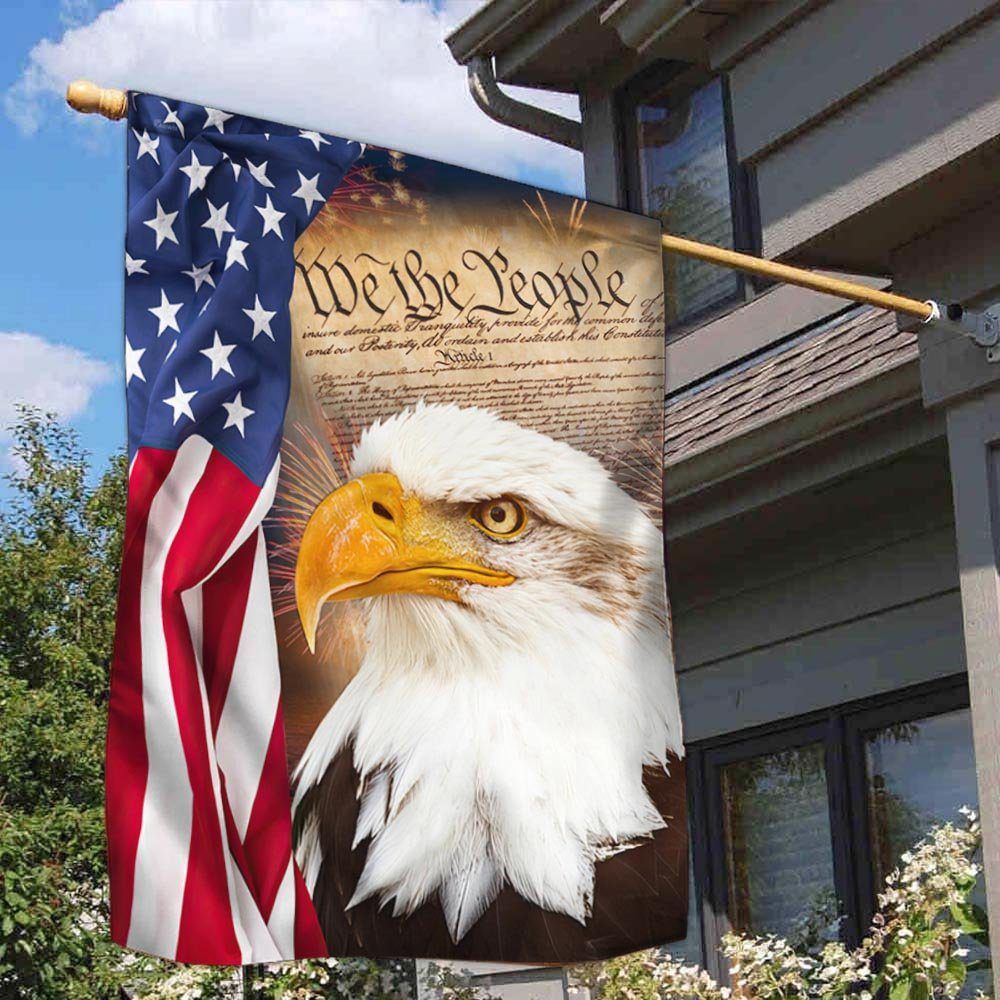 We The People. Patriotic Eagle American Flag TPT926F