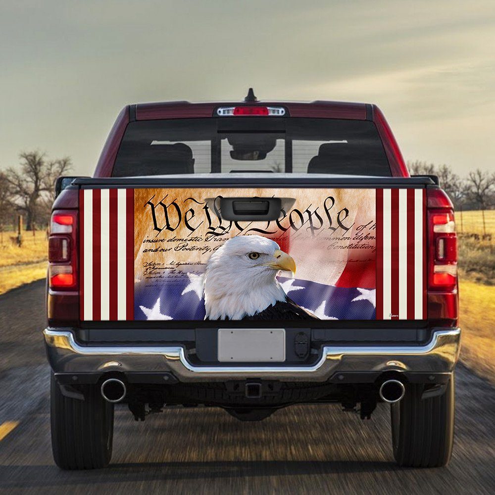 We The People American Eagle Truck Tailgate Decal Sticker Wrap