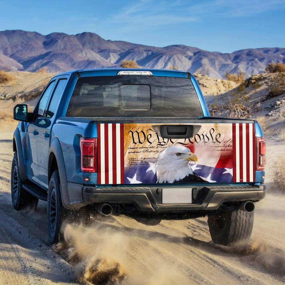 We The People American Eagle Truck Tailgate Decal Sticker Wrap