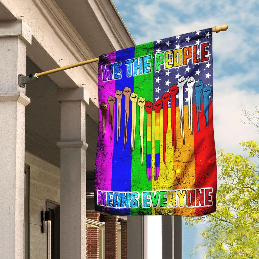 We The People Means Everyone, LGBT Flag