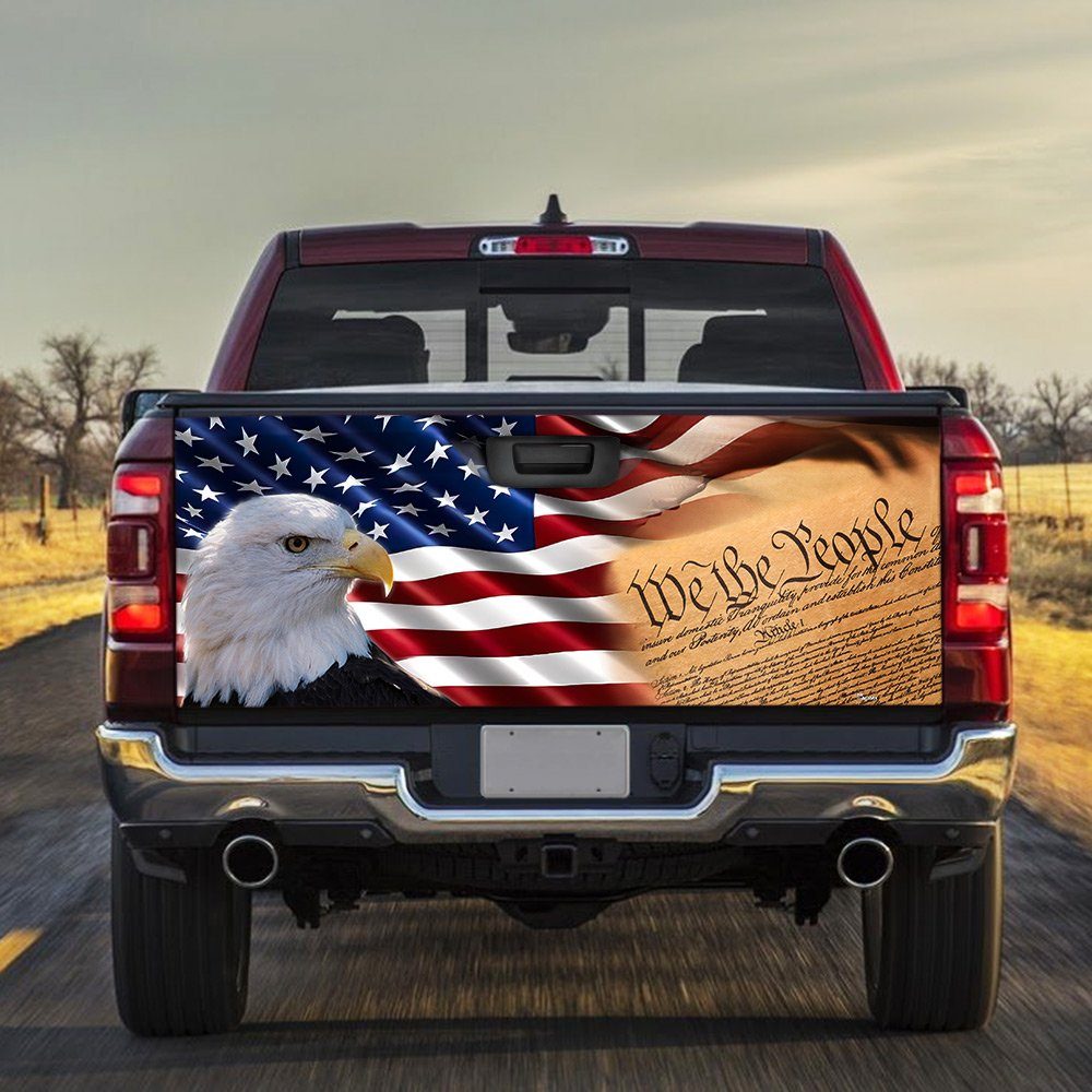 We The People Patriot Truck Tailgate Decal Sticker Wrap