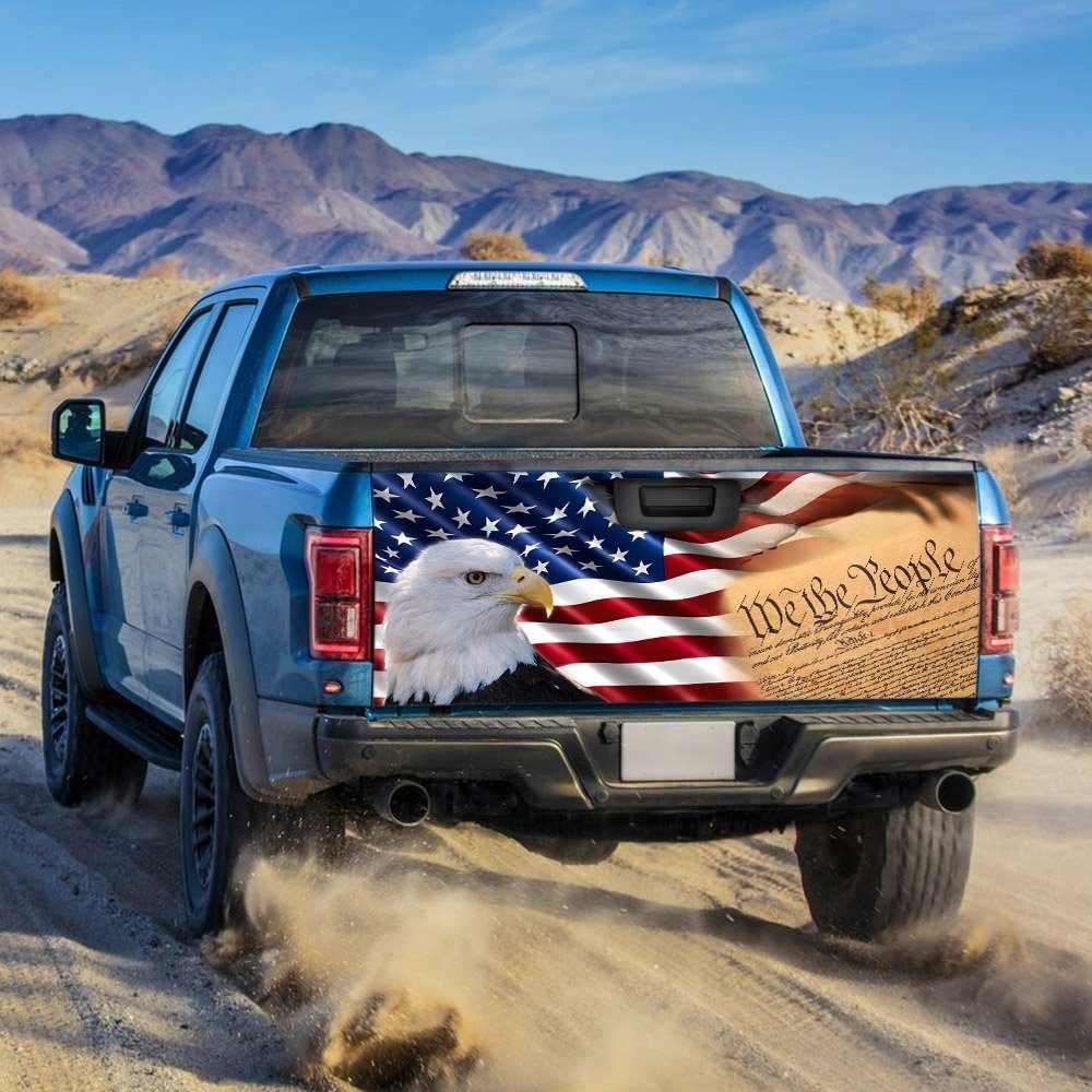 We The People Patriot Truck Tailgate Decal Sticker Wrap