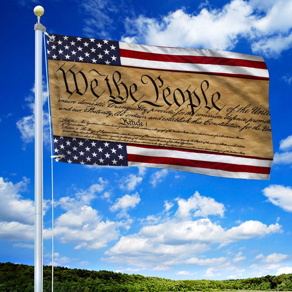 We The People Patriotic American Grommet Flag DHP3320GFv1