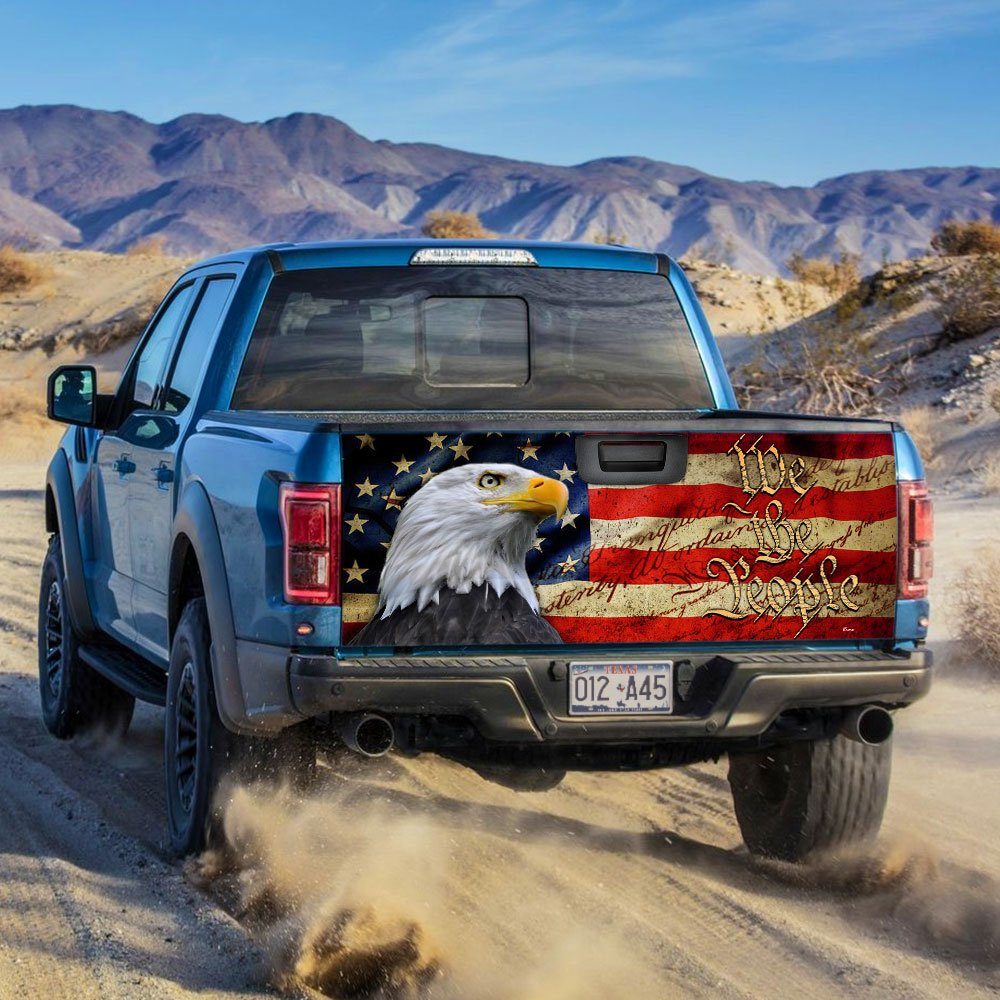 We The People Patriots Truck Tailgate Decal Sticker Wrap